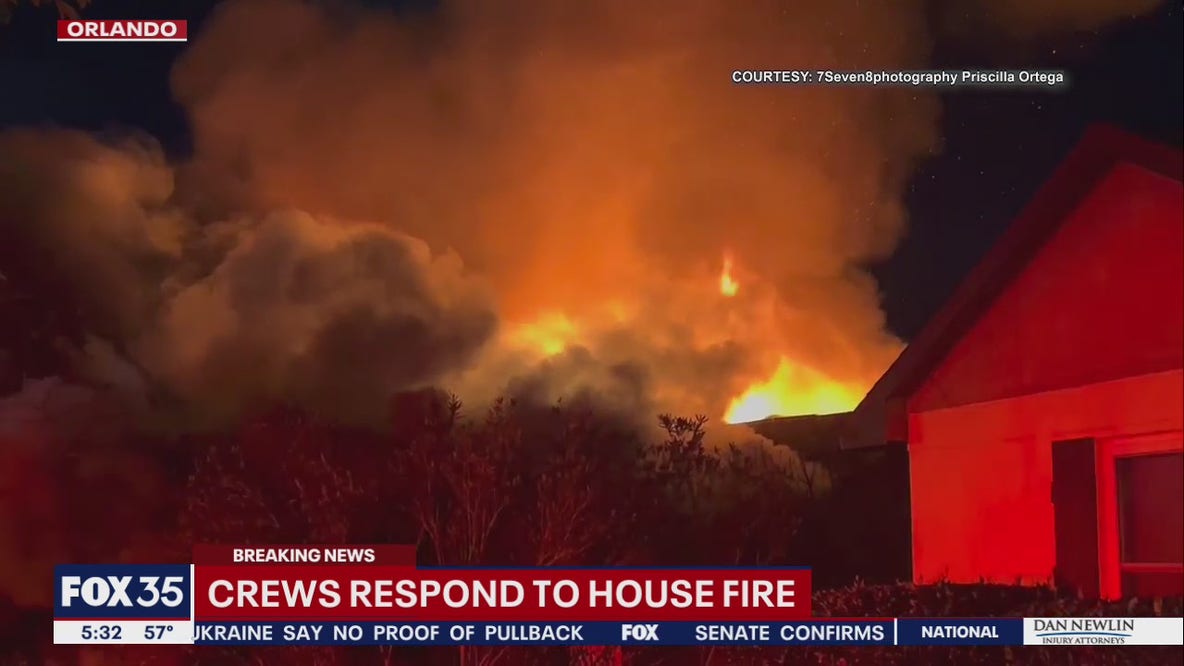 Flames tear through Orange County home